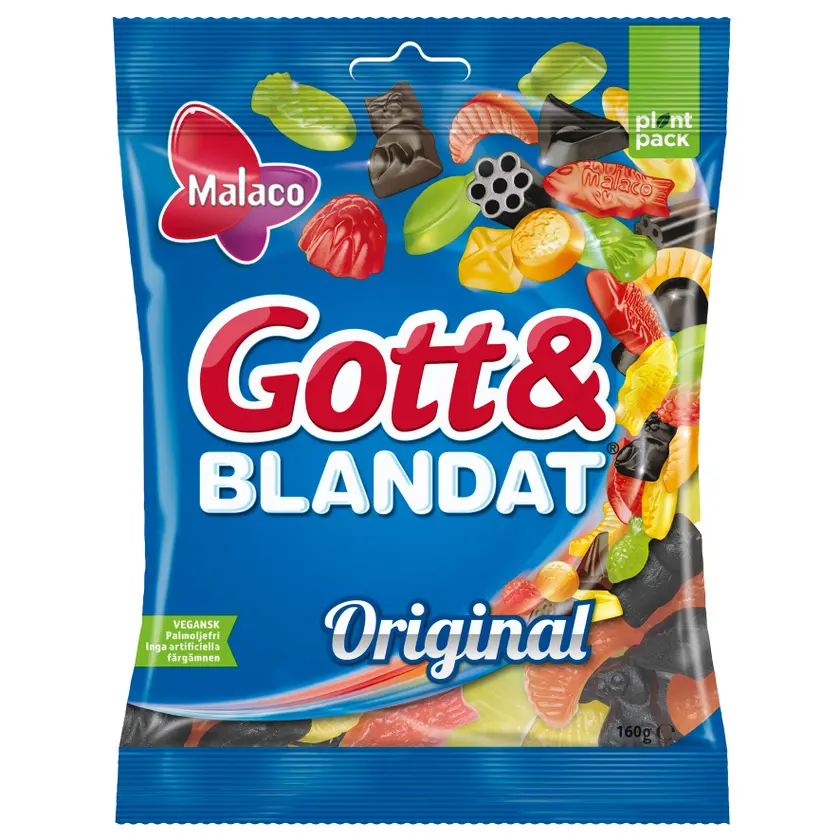Gott & Blandat 160gx36st