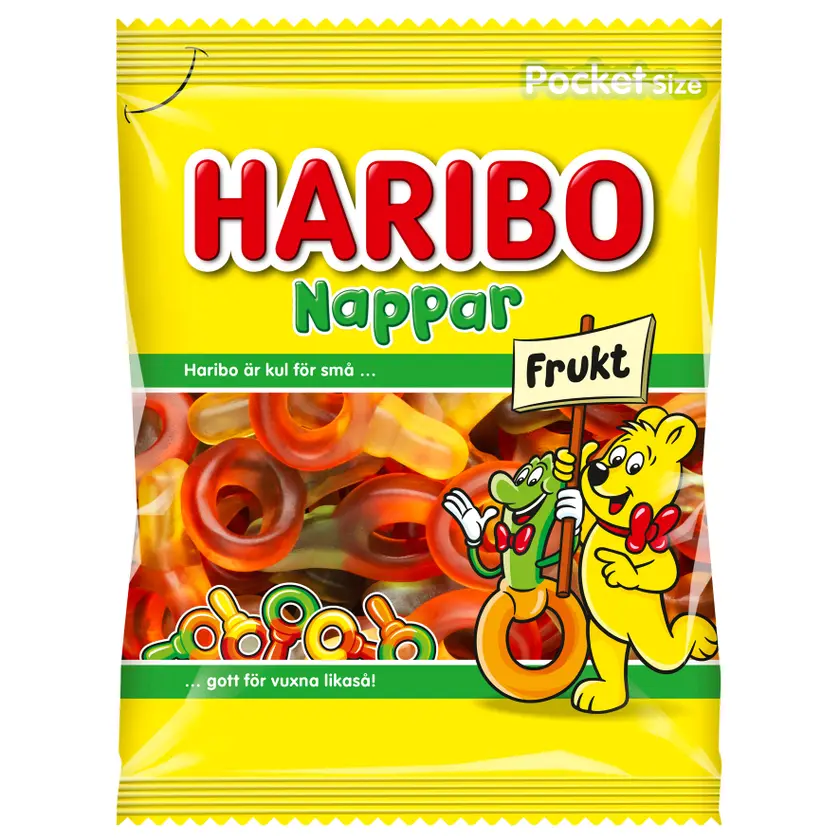Nappar Frukt 80gx24st