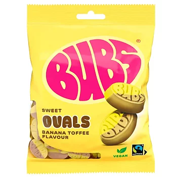 Bubs banana Toffee Oval 90gx12
