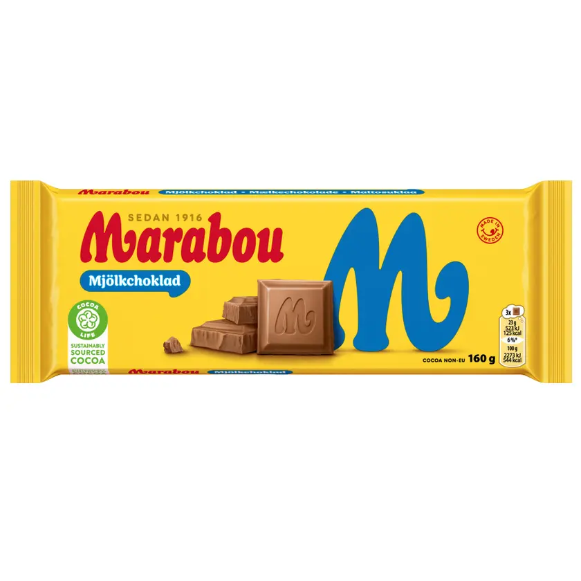 Marabou Mjölkchoklad 160gx16st