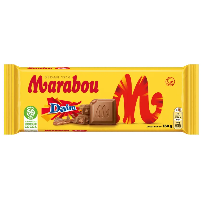 Marabou Mjölkcho Daim 160gx15