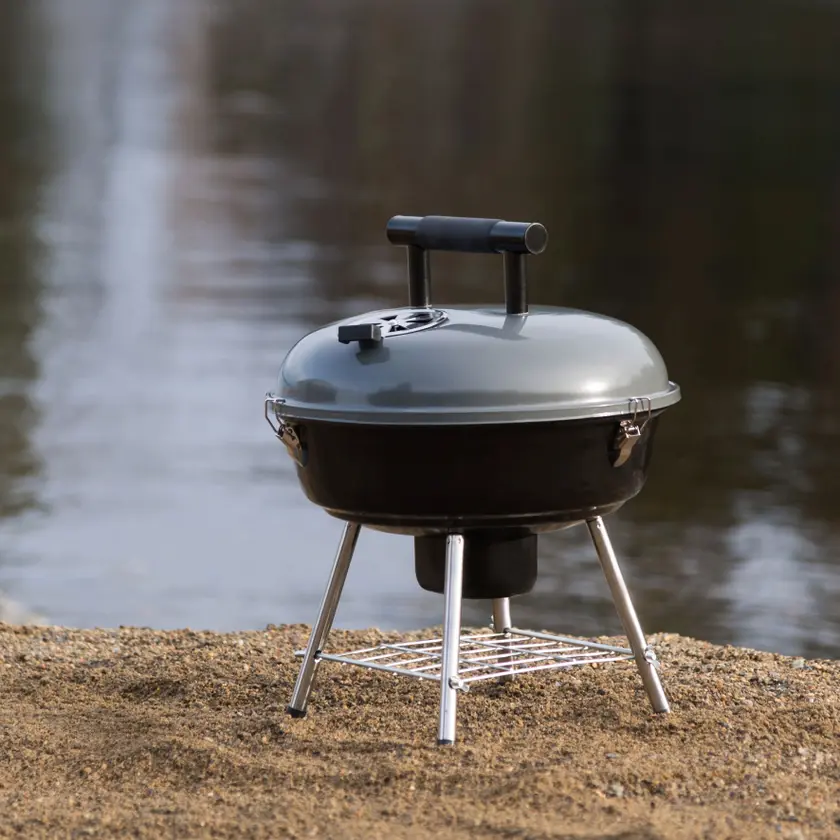 Kolgrill Portabel Ø38cm Grå - 3
