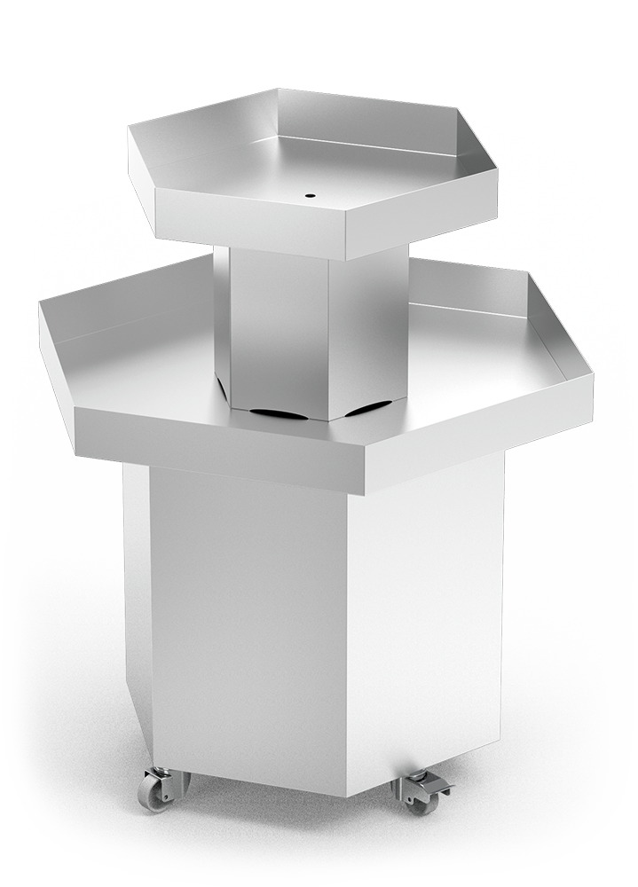 Double-level central counter for fish &amp; seafood - 2