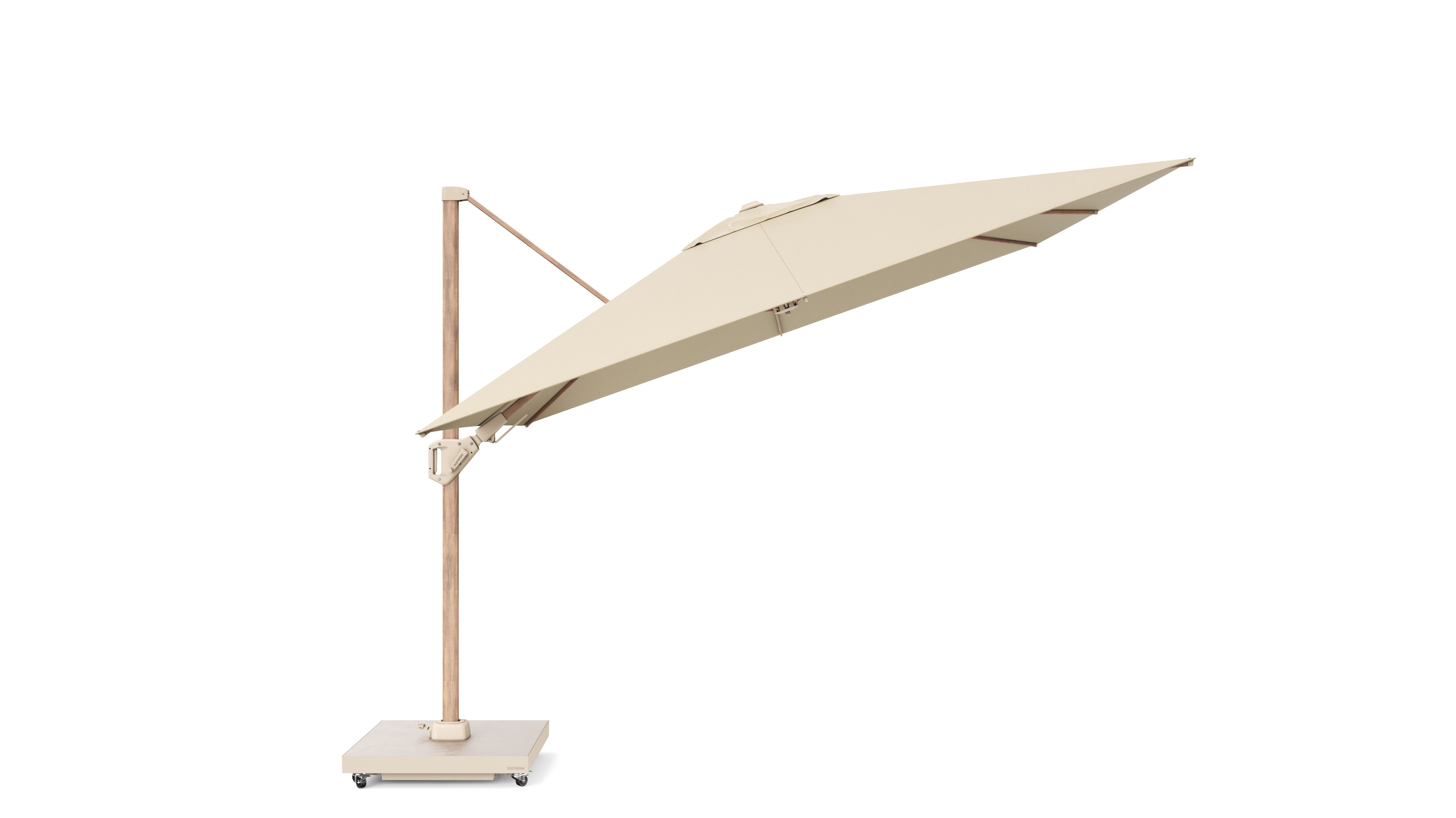 Stort sidohängt parasoll 300x300 cm för altan och trädgård