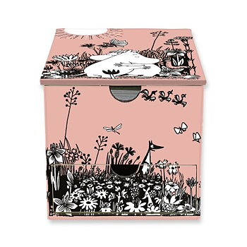 Moomin Love Flame Tree Memo Block in Box with Drawer