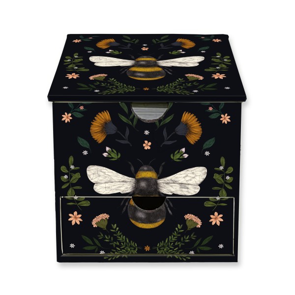 Jade Mosinski: Bee Flame Tree Memo Block in Box with Drawer