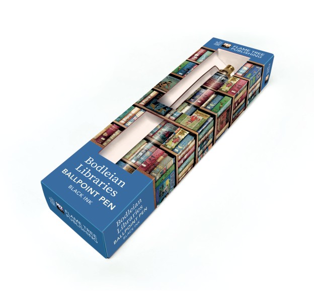 Bodleian Libraries: Hobbies & Pastimes Bookshelves Boxed Decorative Ballpoint Pen - 2