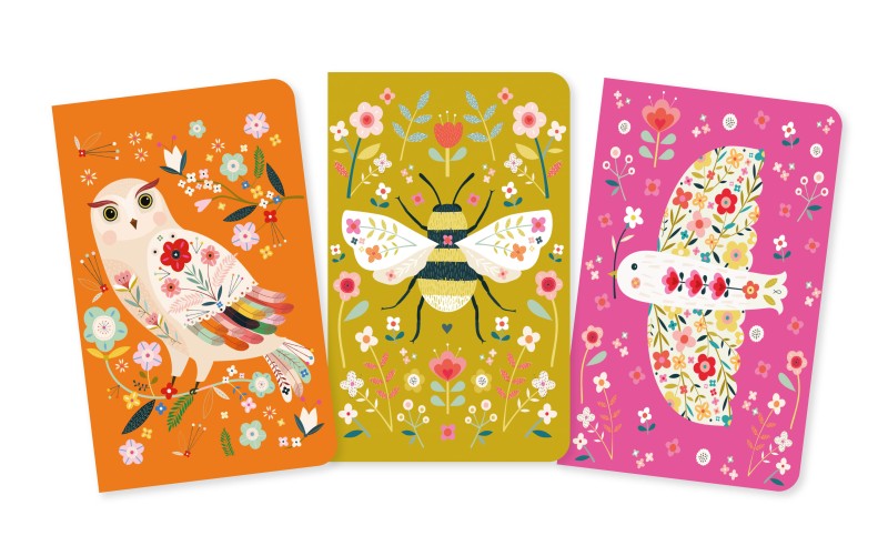 Bee Brown Set of 3 Mini Notebooks - 2