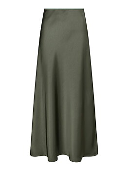 Vicky Heavy Sateen Skirt Deep Green
