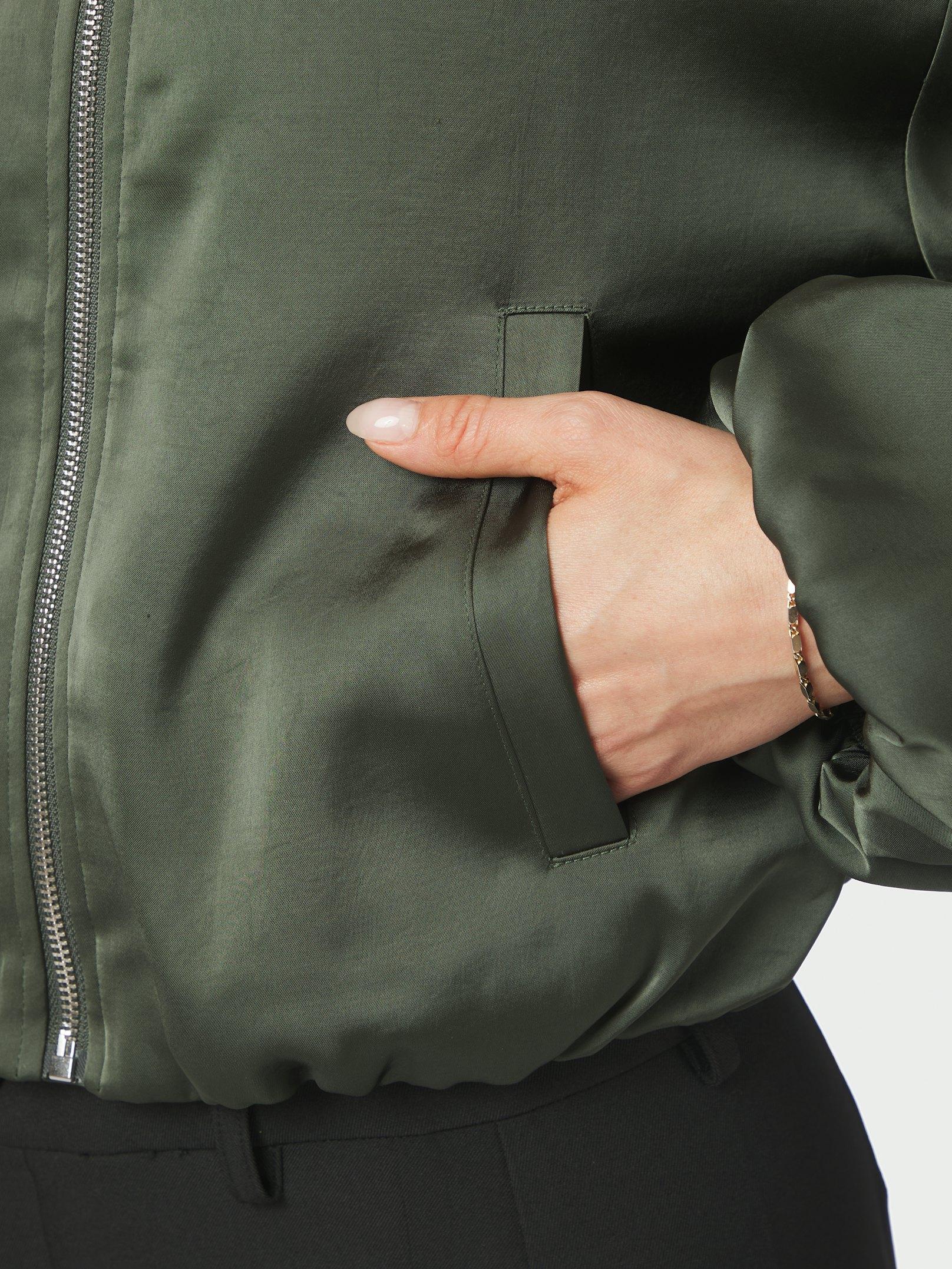 Denielle Heavy Sateen Jacket Deep Green - 6