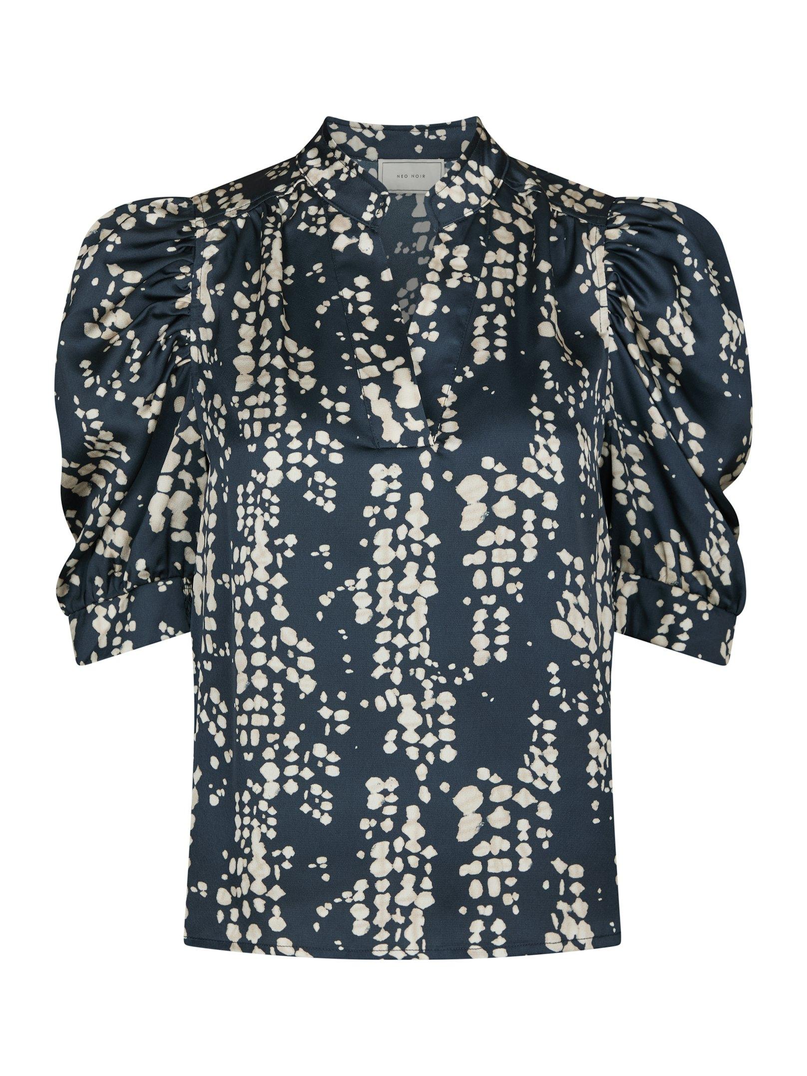 Roella Scatter Print Blouse Navy