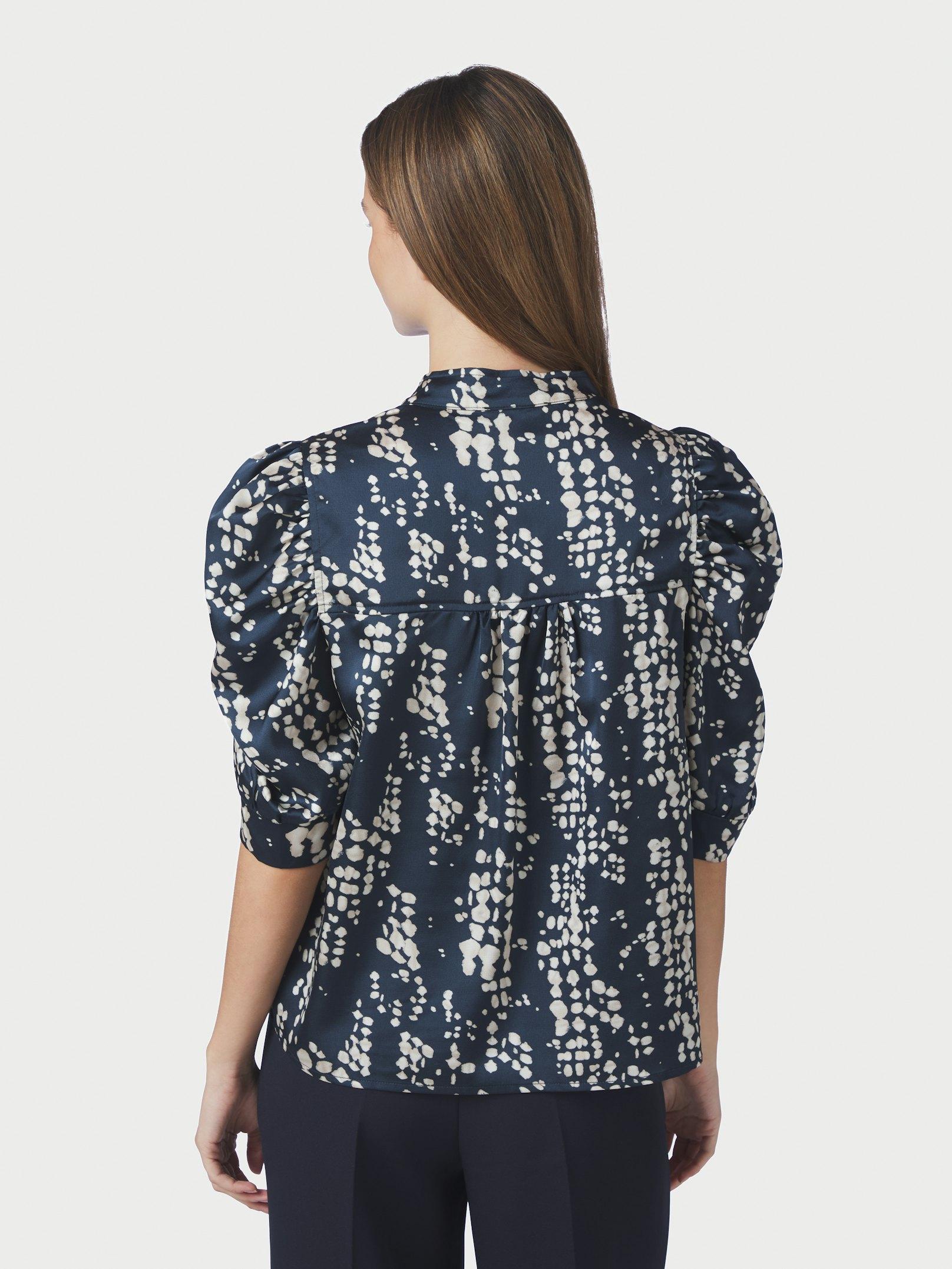 Roella Scatter Print Blouse Navy - 4