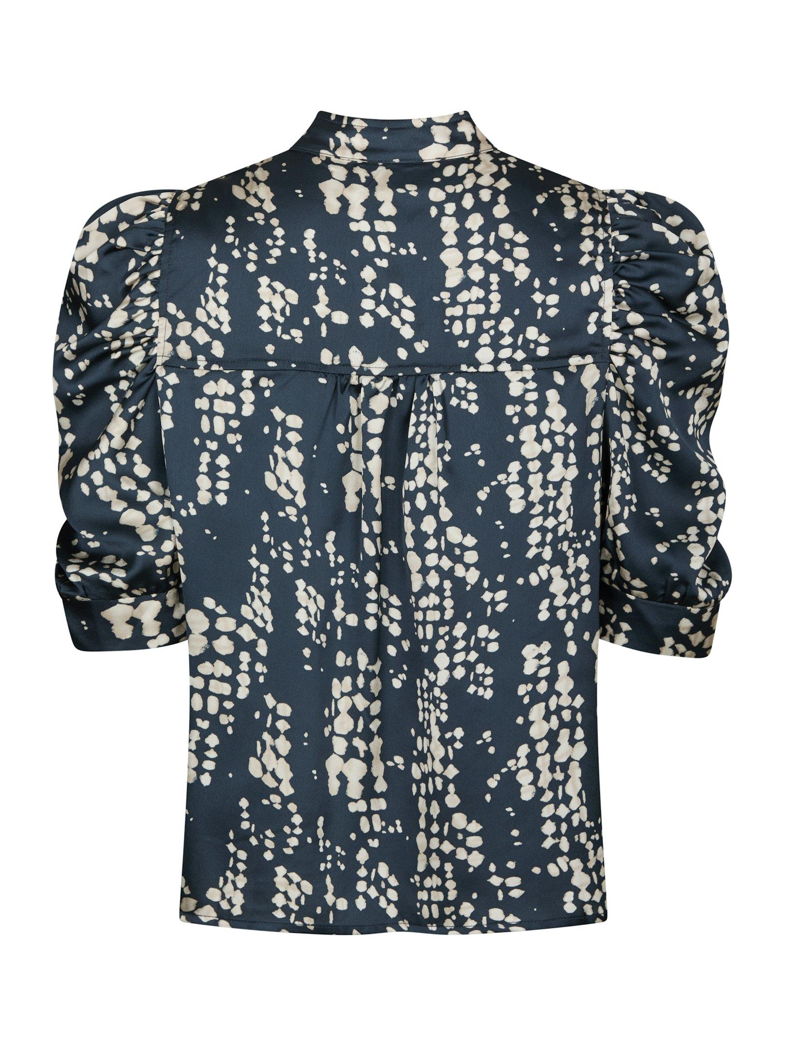Roella Scatter Print Blouse Navy - 2