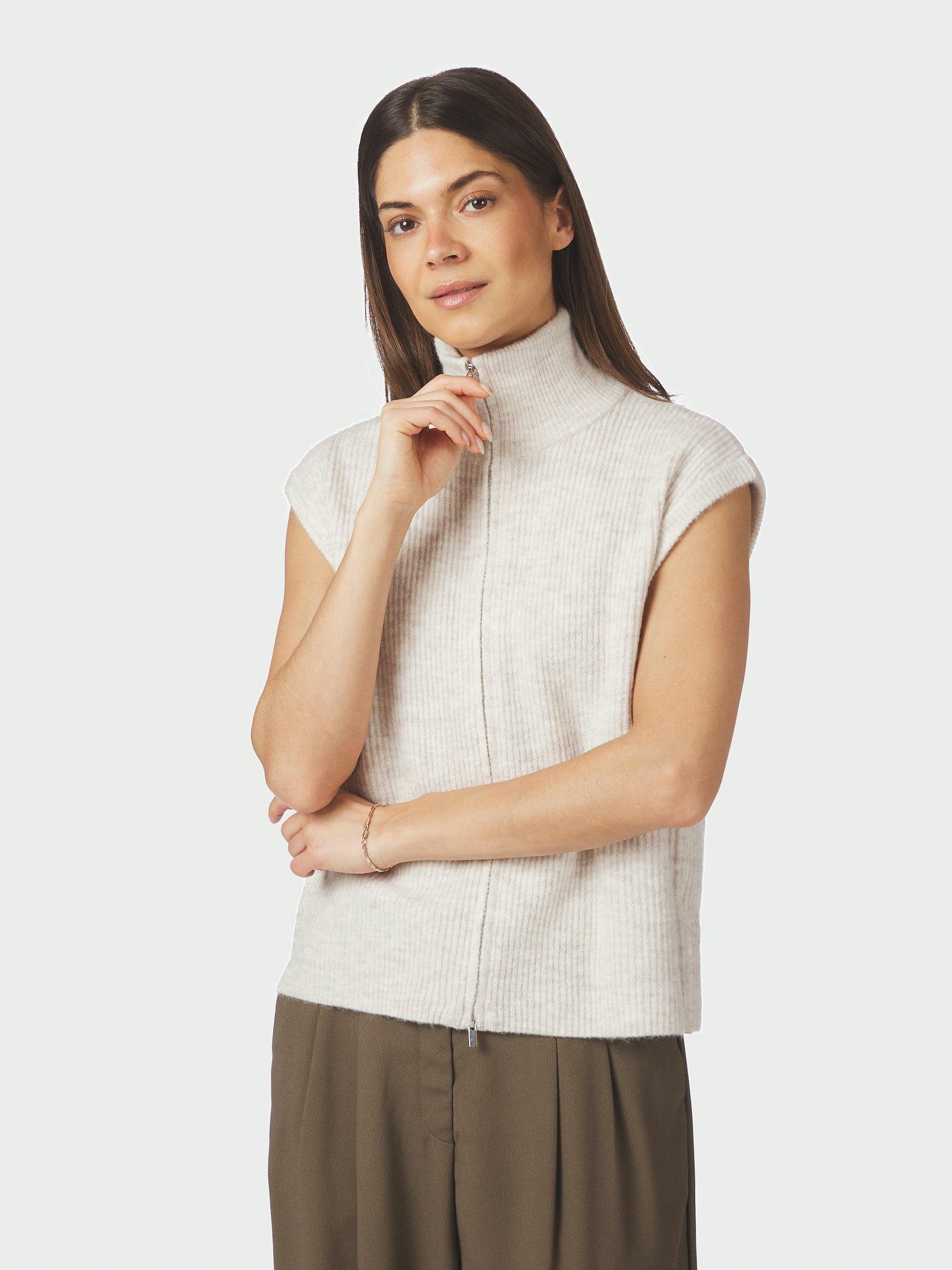 Shanelle Knit Vest Ivory - 3