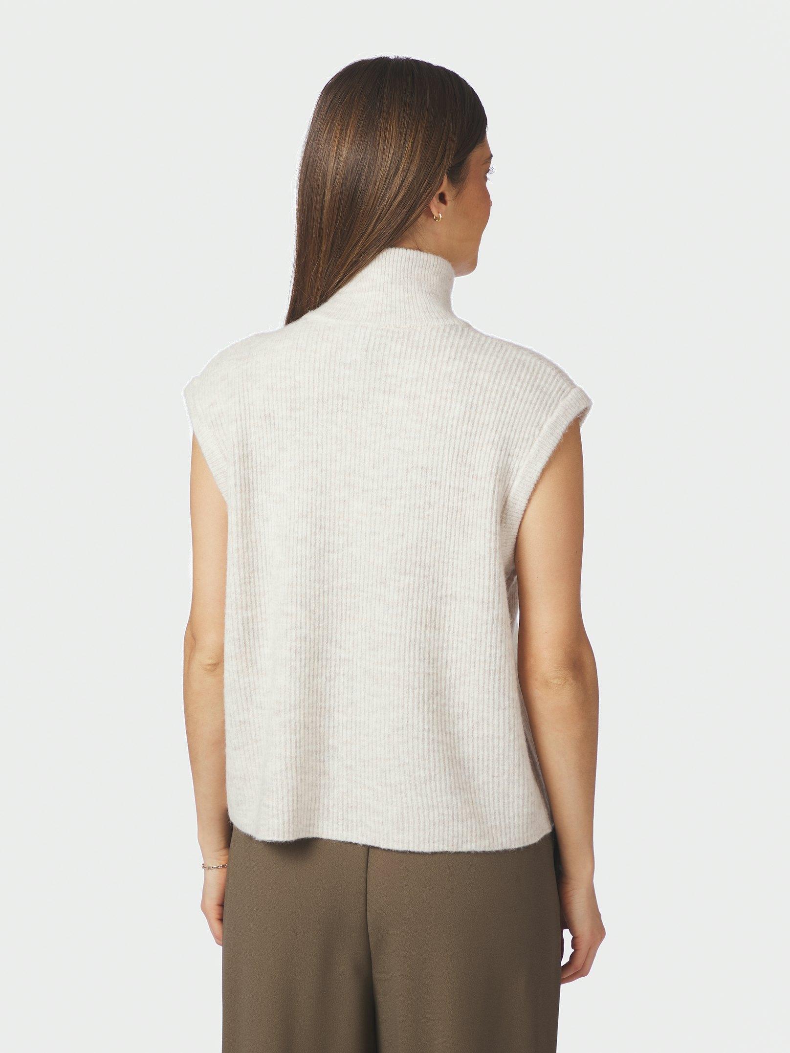 Shanelle Knit Vest Ivory - 4