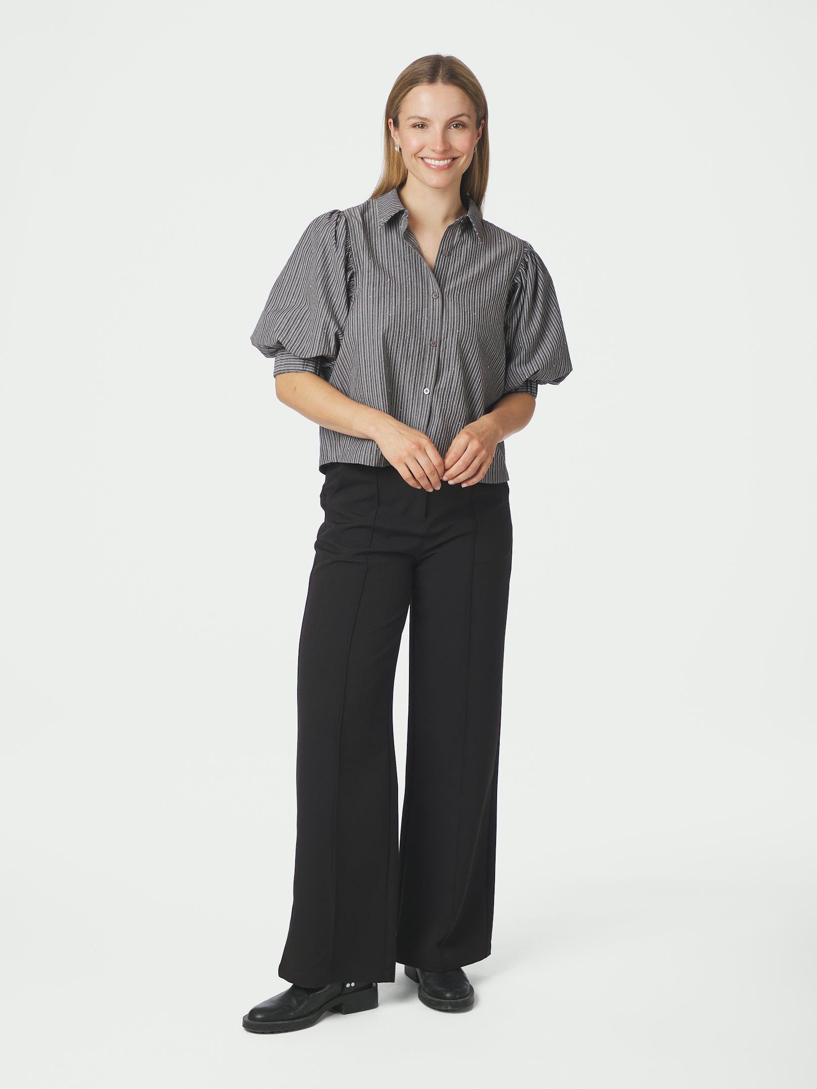 Etta Stripe B Shirt Dark Grey - 5
