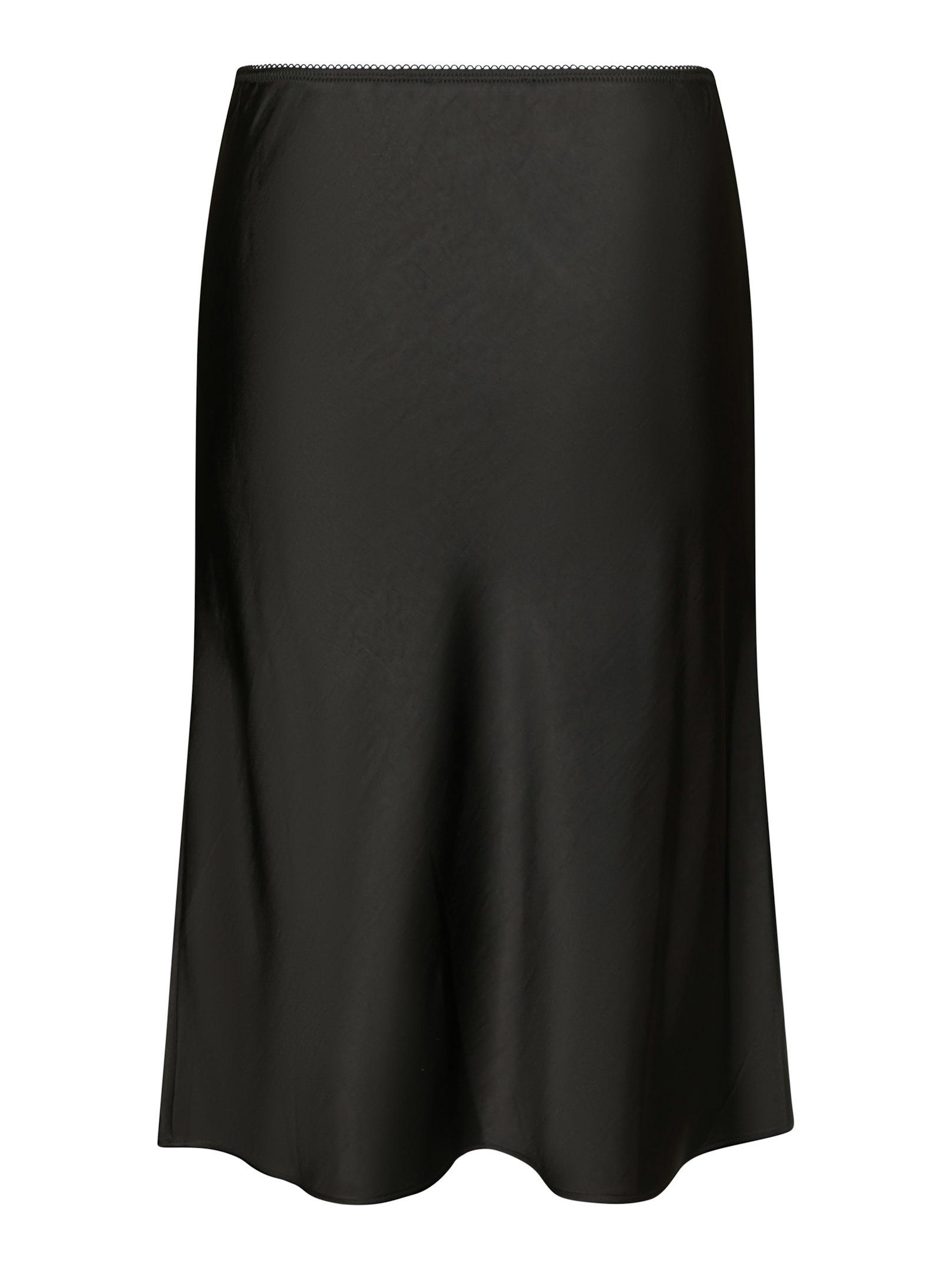 Mindie Heavy sateen Skirt Black - 2