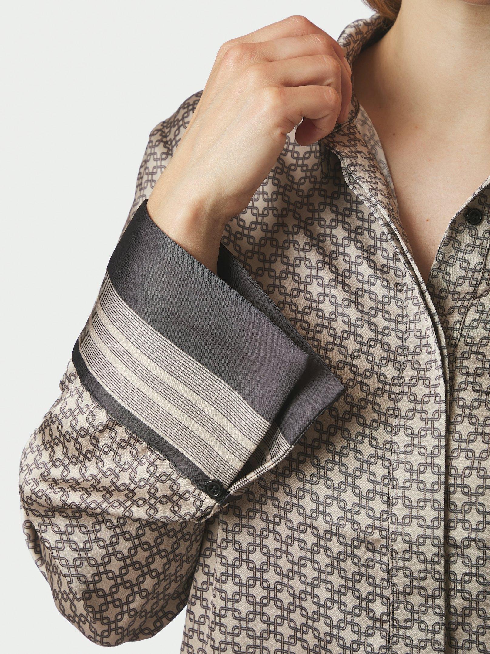 Mistan Pattern Shirt Beige - 6