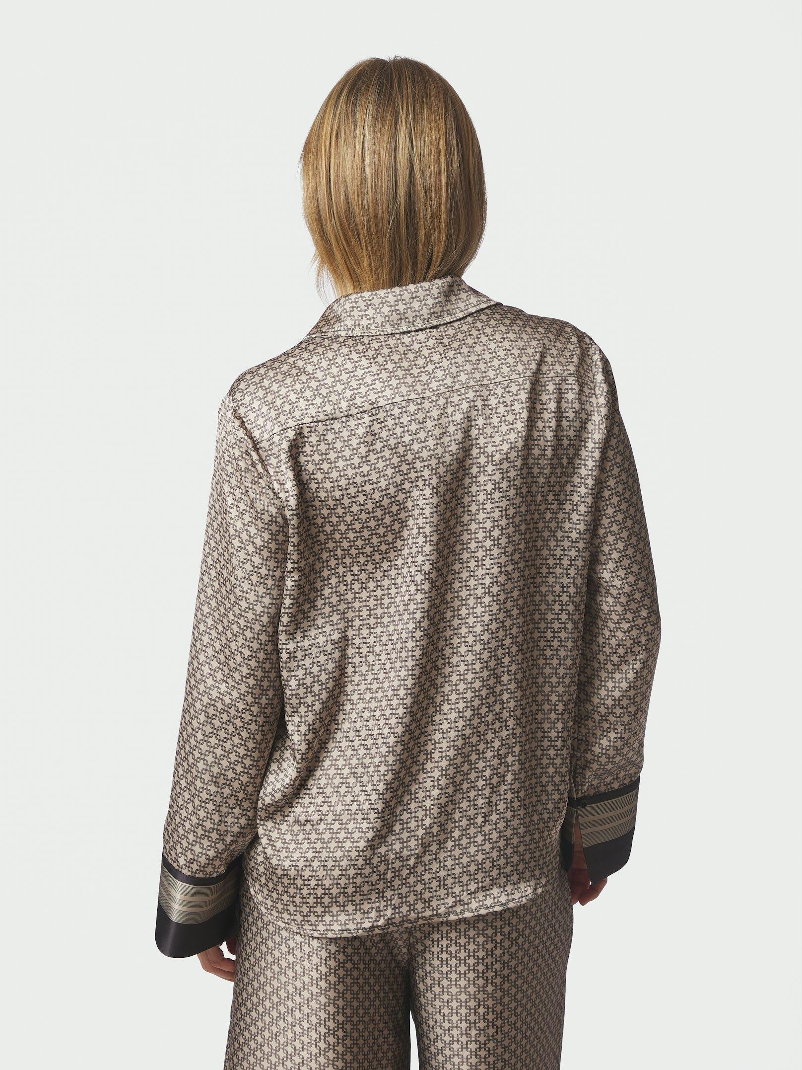 Mistan Pattern Shirt Beige - 4