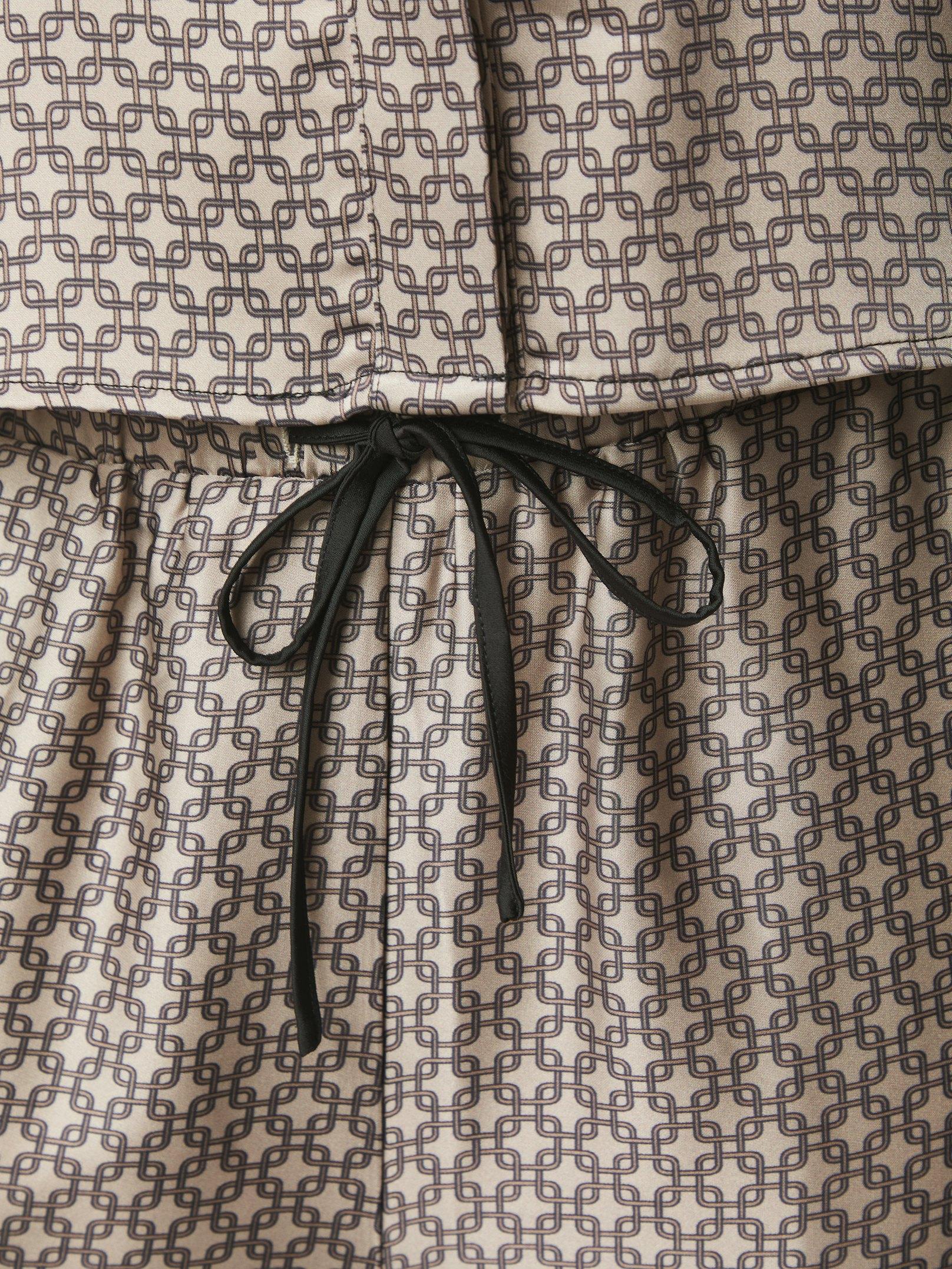 Sora Pattern Pants Beige - 6