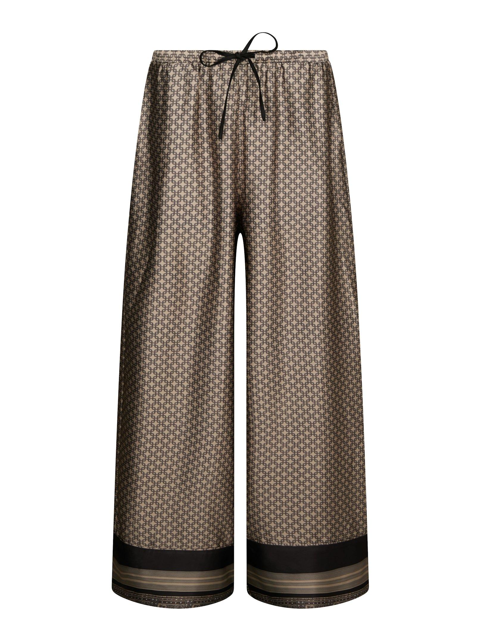 Sora Pattern Pants Beige