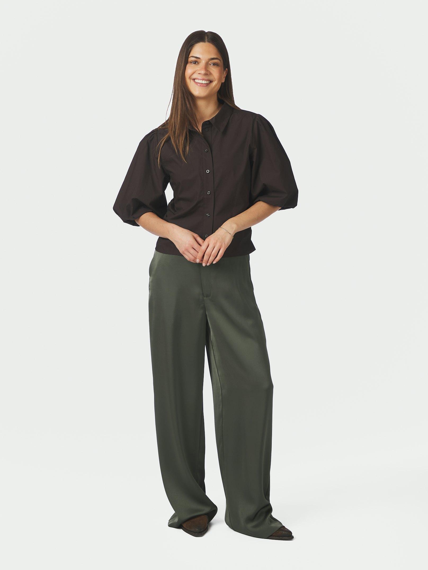Ismara Solid Shirt Dark brown - 5