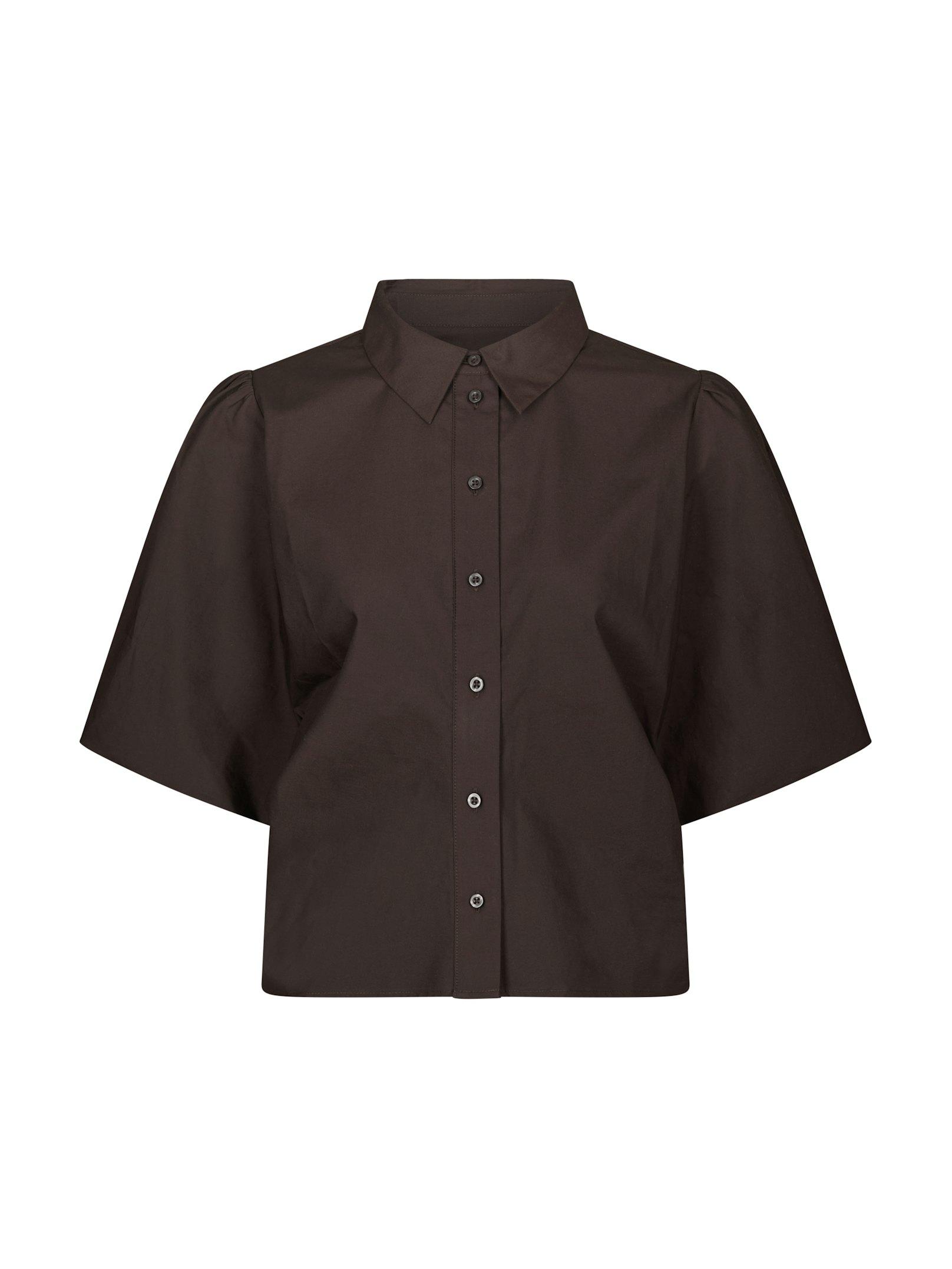 Ismara Solid Shirt Dark brown