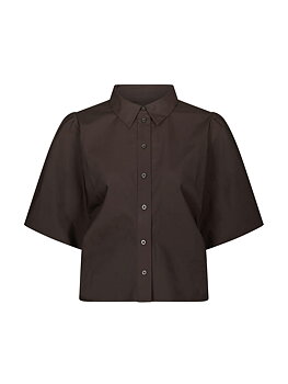 Ismara Solid Shirt Dark brown