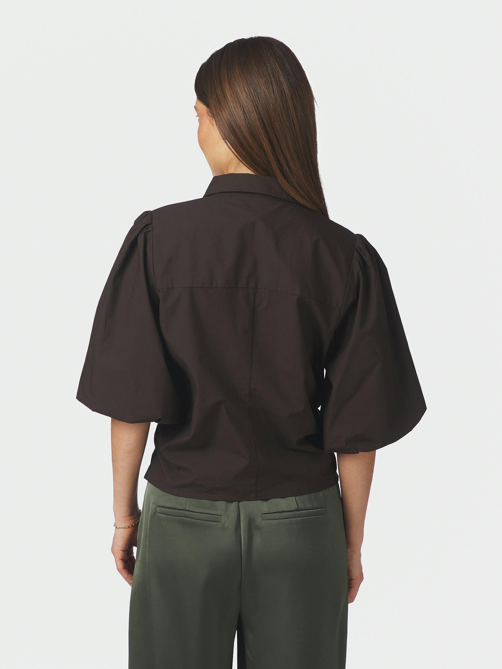 Ismara Solid Shirt Dark brown - 4