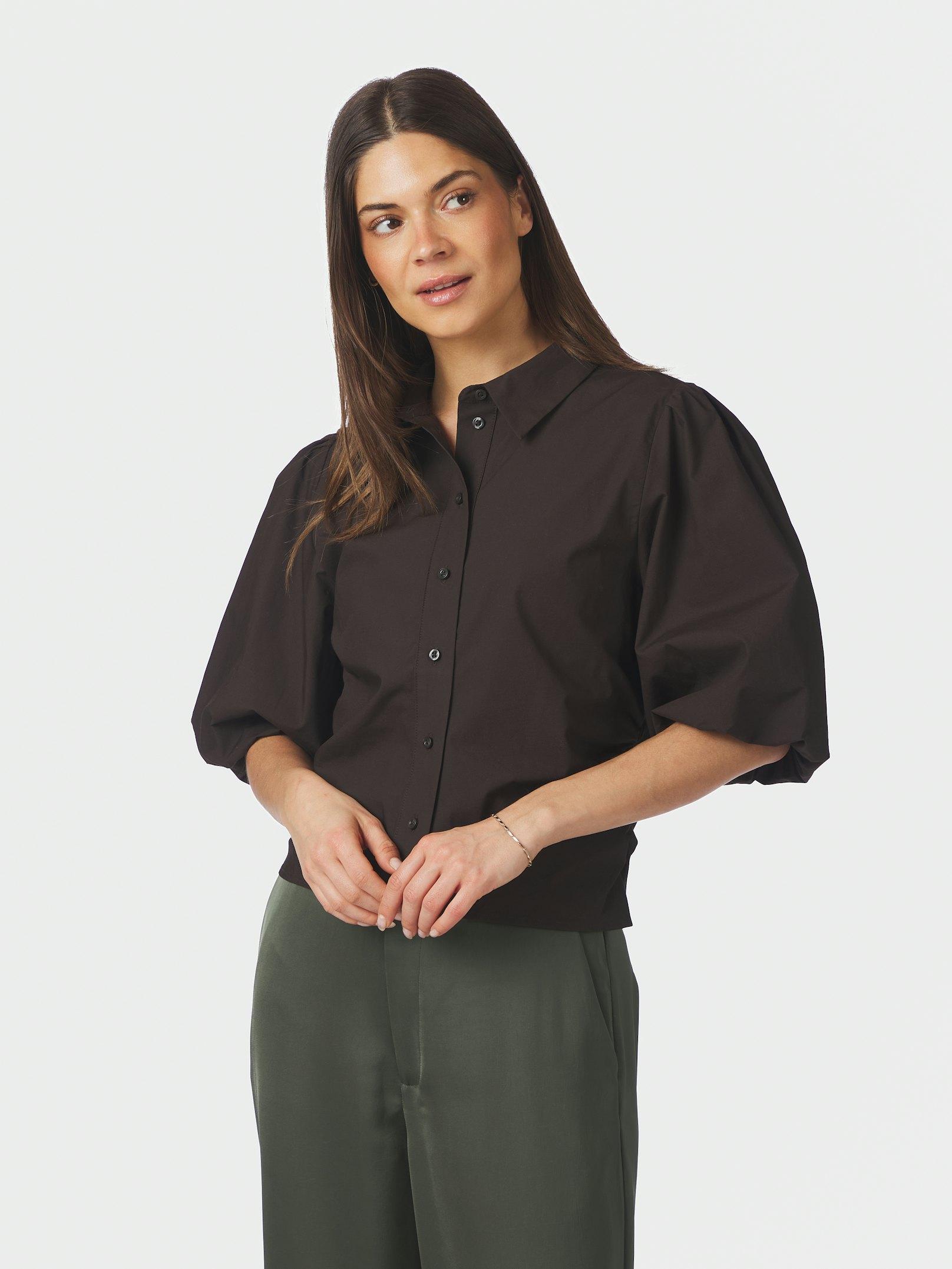 Ismara Solid Shirt Dark brown - 3