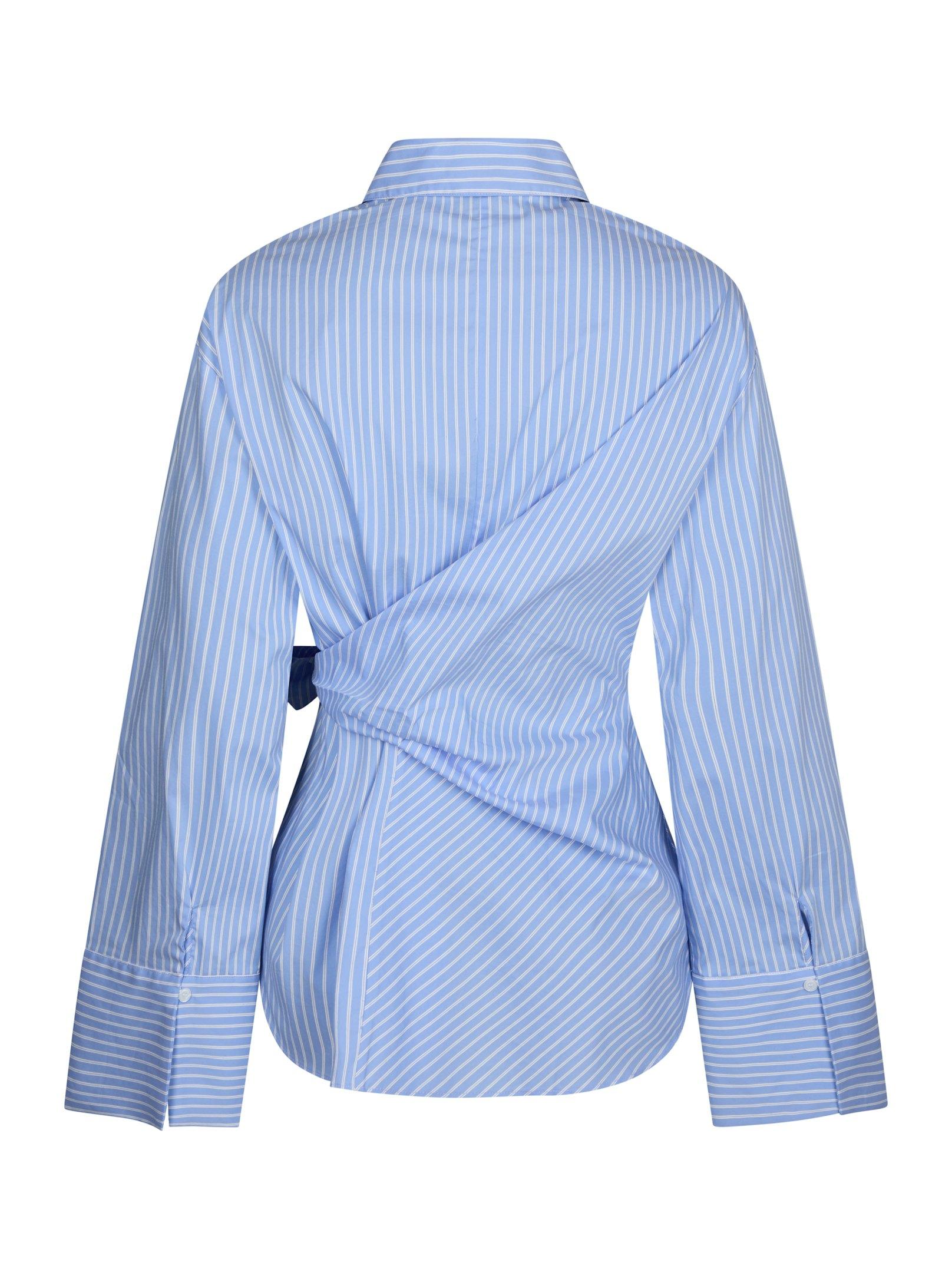 Helisa Stripe Shirt Light Blue - 2