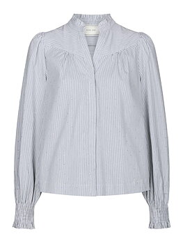 Astrida Stripe Stone Blouse White