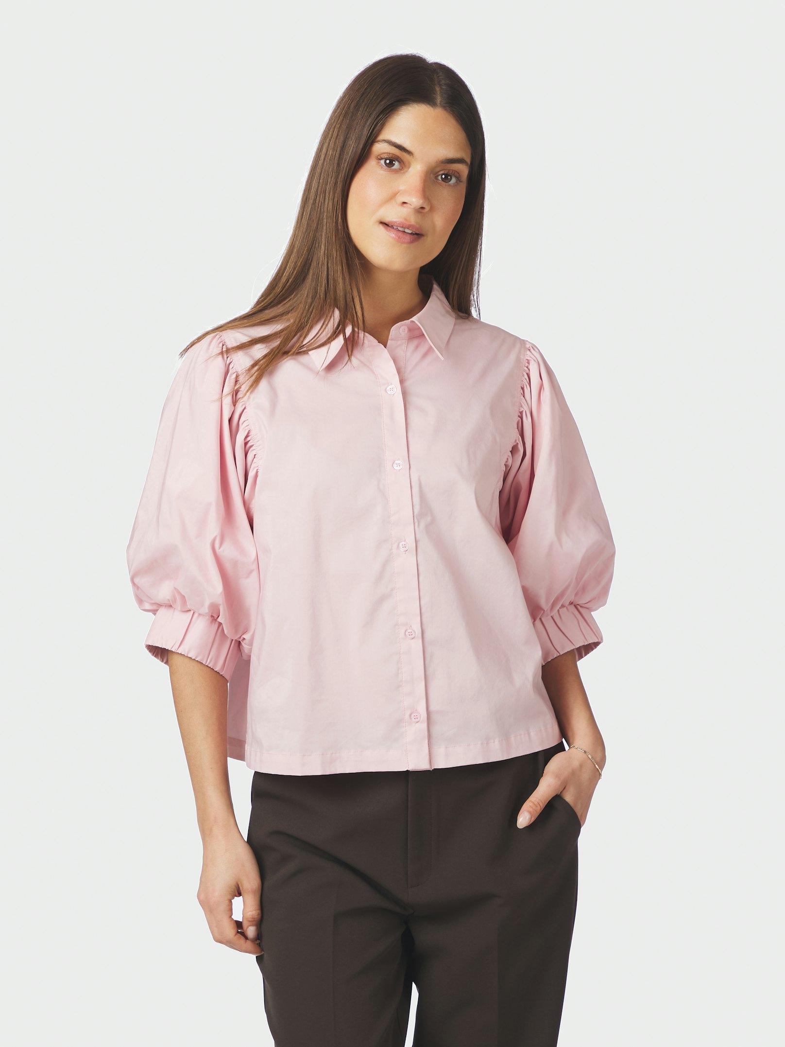 Etta Poplin Shirt ROSE - 3