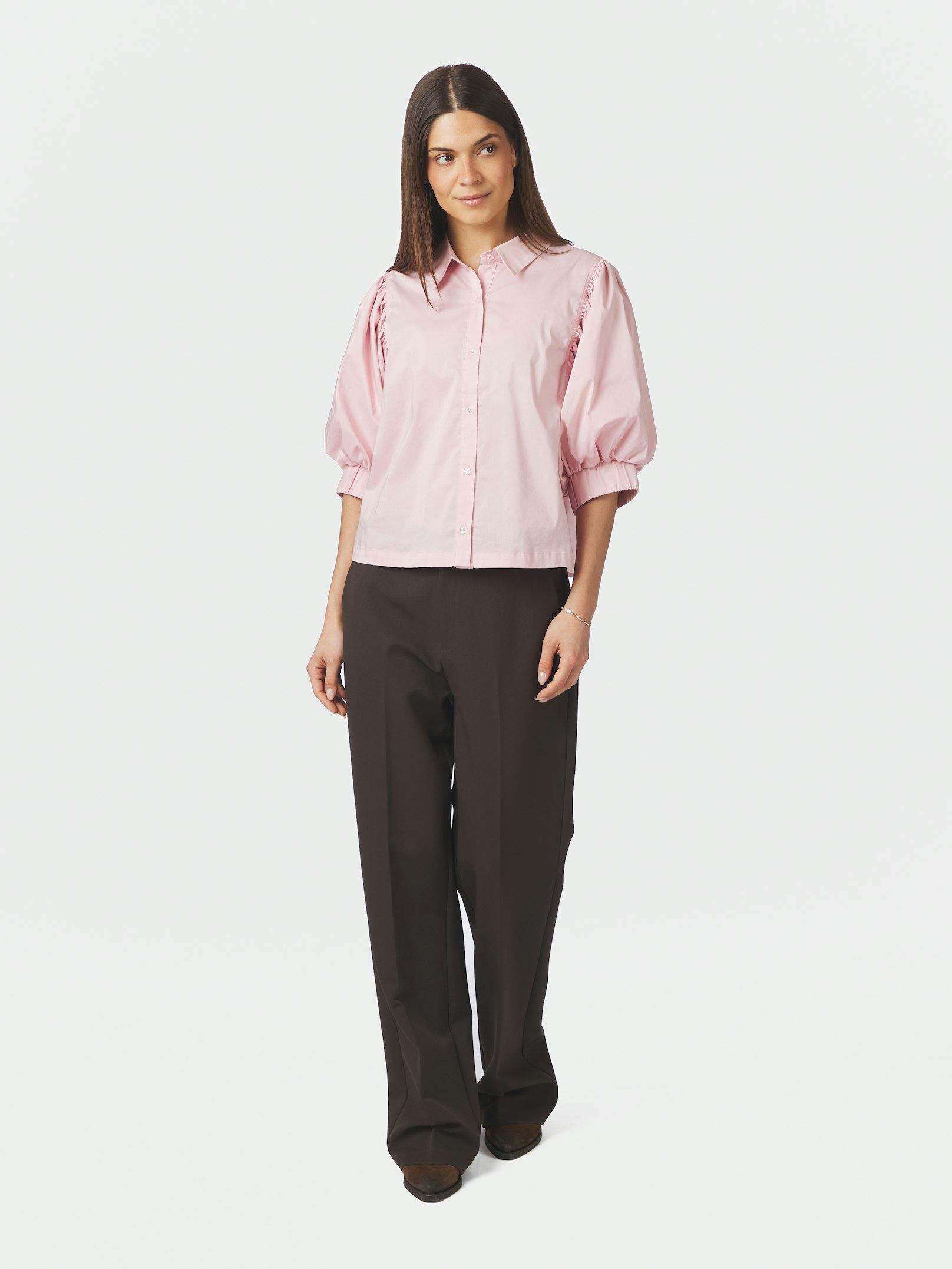 Etta Poplin Shirt ROSE - 5