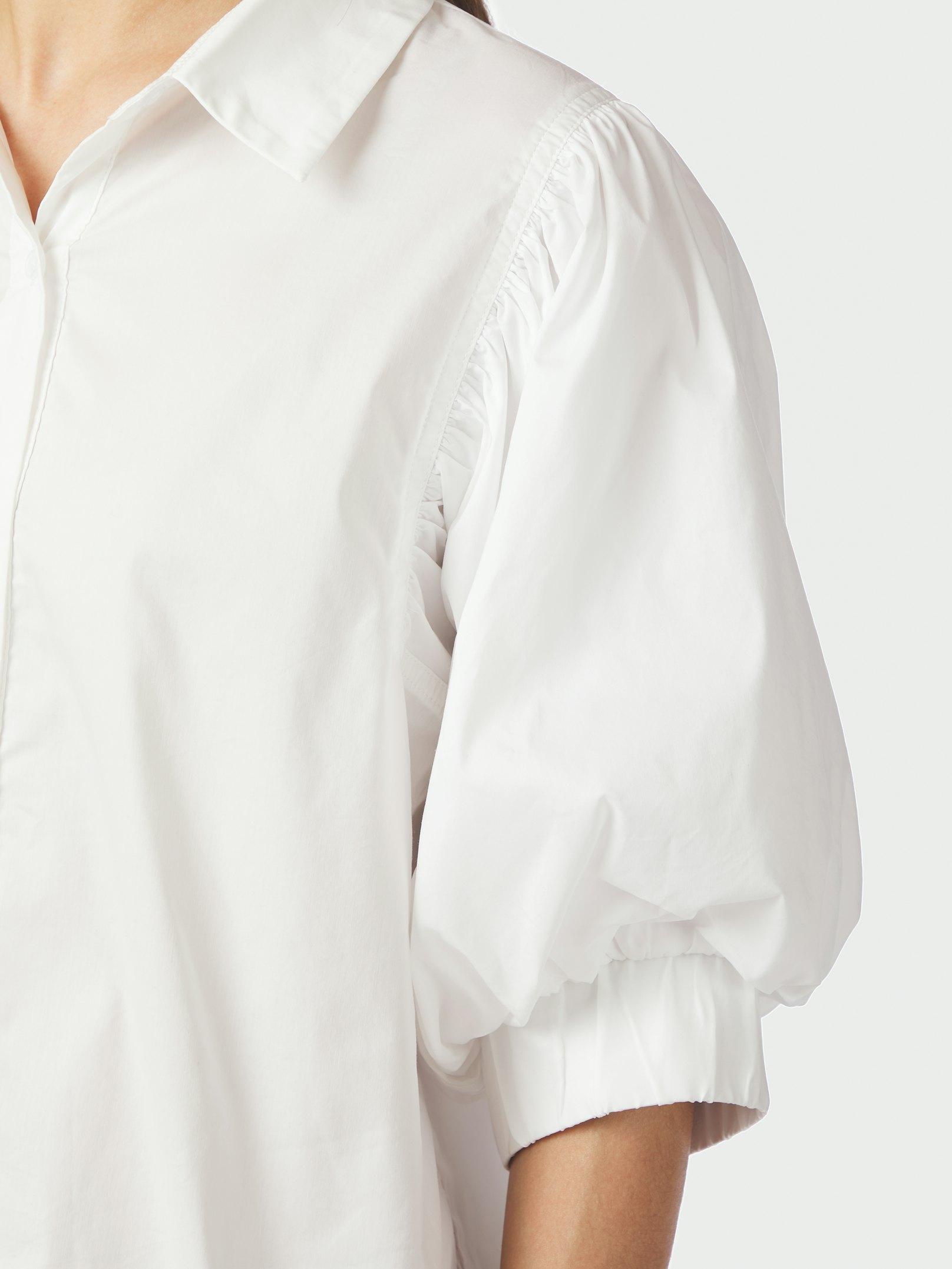 Etta Poplin Shirt White - 6
