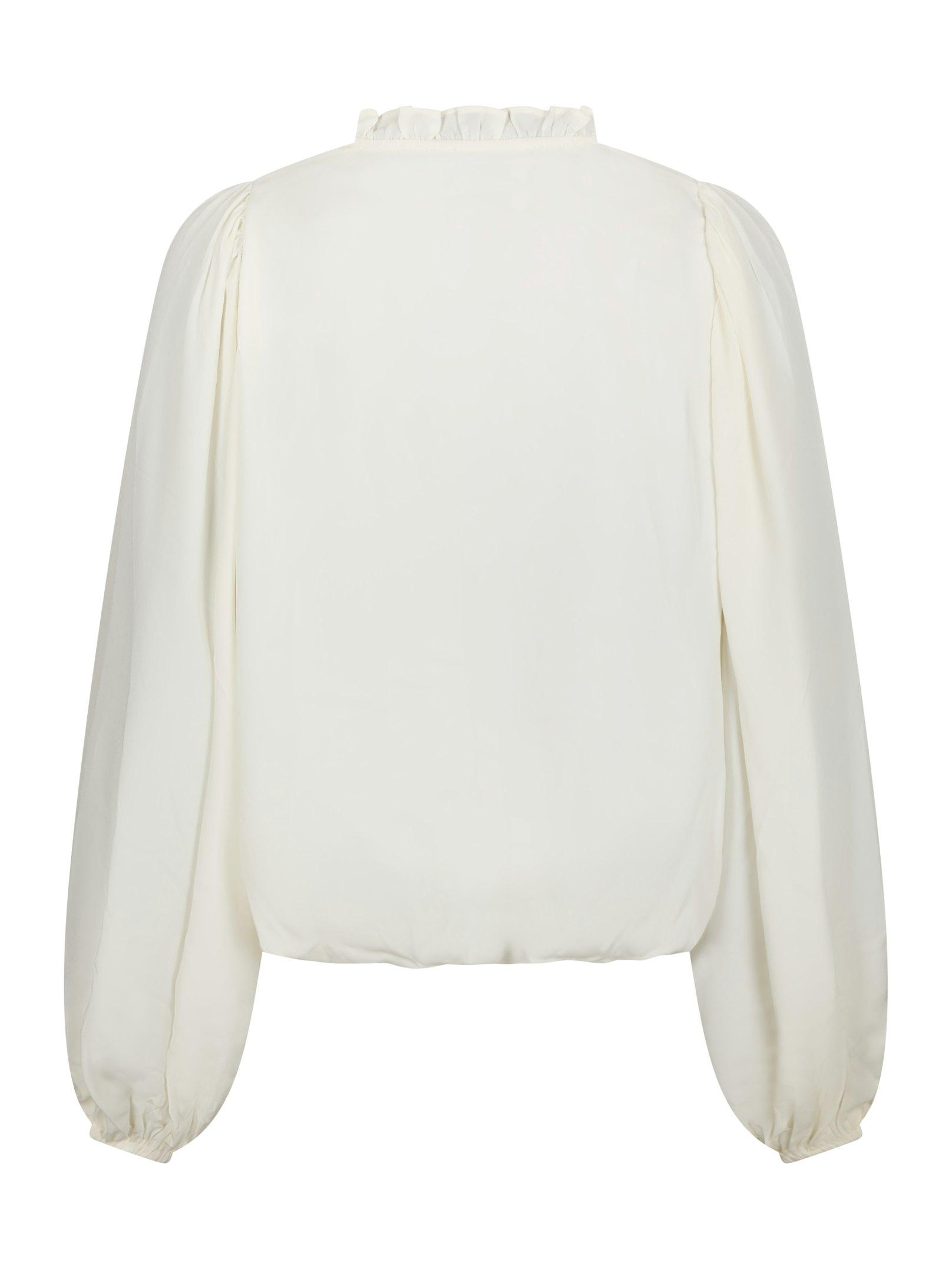 Vivette Woven Blouse Off White - 2