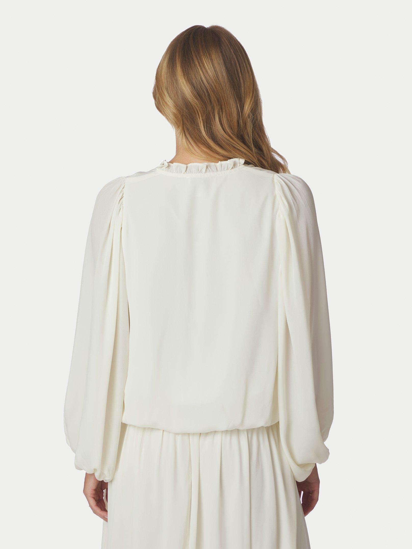 Vivette Woven Blouse Off White - 4