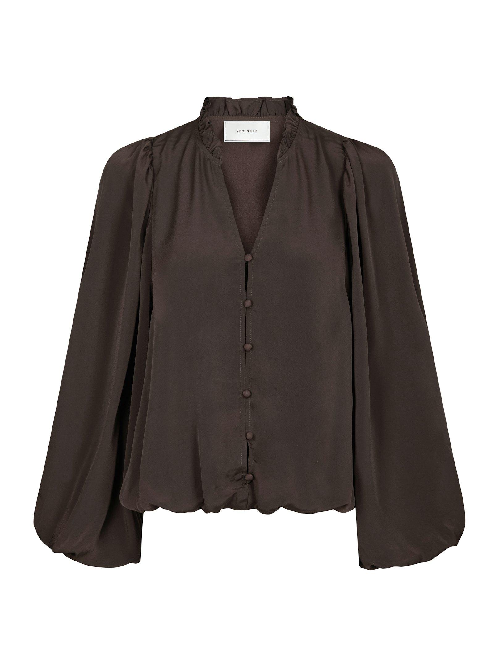 Vivette Woven Blouse Dark brown