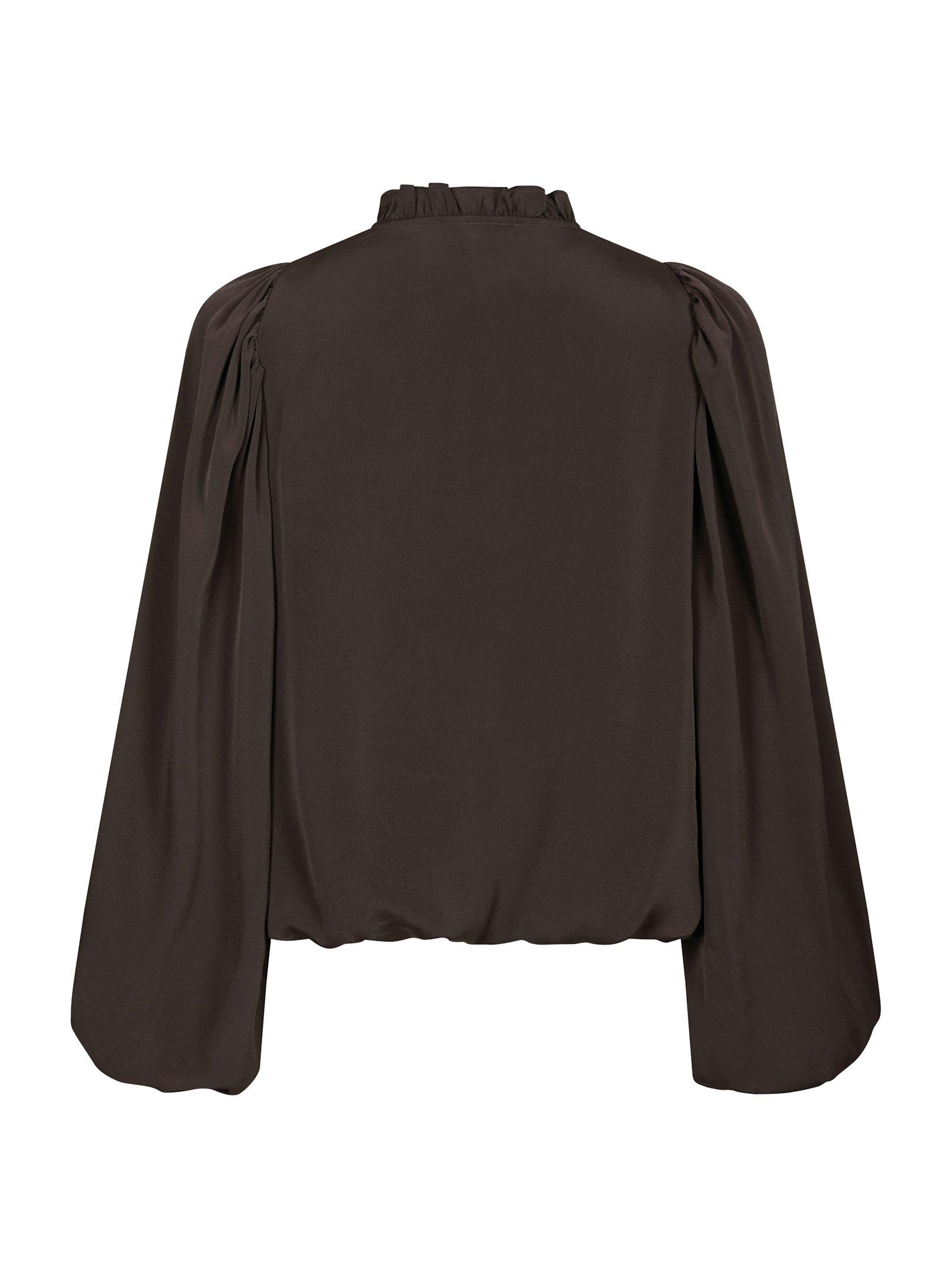 Vivette Woven Blouse Dark brown - 2
