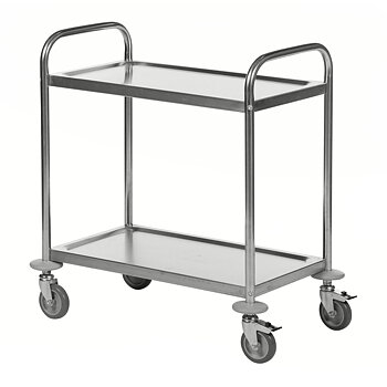 Rostfritt rullbord 2 plan