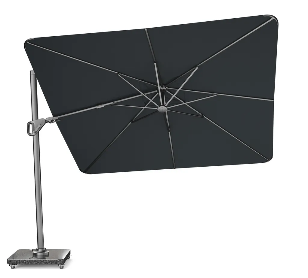 Premium parasoll 300x300 cm i antracit för altan och uteplats