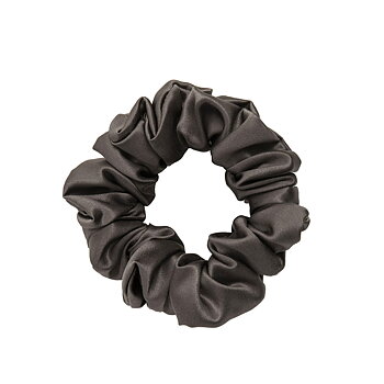 ByBarb Silk Scrunchie Dark Gray