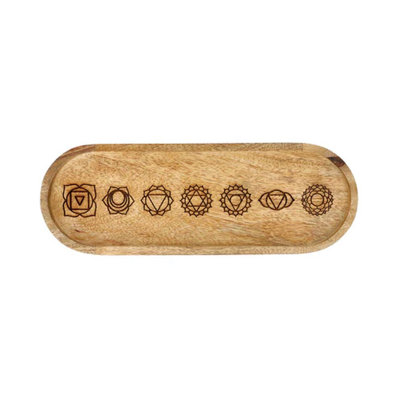 Oval serveringsbricka 7 Chakra mangoträd - 2