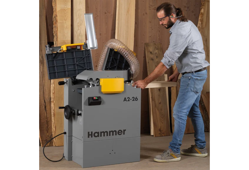 Hammer A2-26 rikt/planhyvel med spiralkutter - 4