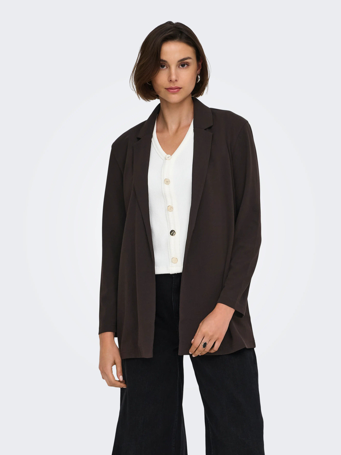 JDYGEGGO LIFE L/S BLAZER JRS NOOS Chocolate Torte - 4