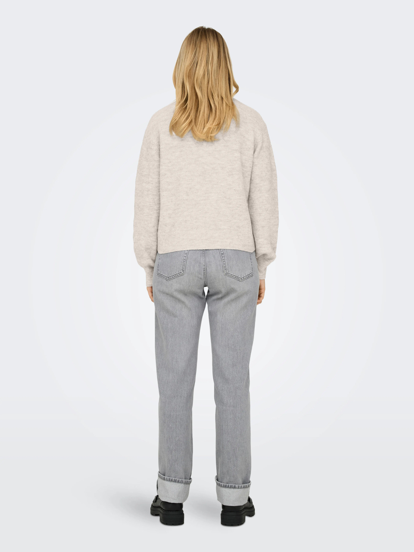JDYLUMI L/S BUTTON CARDIGA KNT NOOS Birch MELANGE - 3