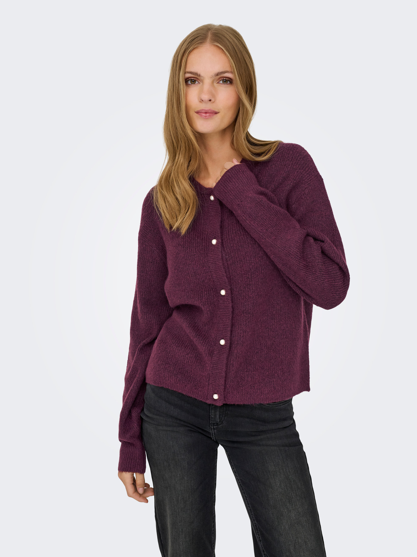 JDYLUMI L/S BUTTON CARDIGA KNT NOOS Fig MELANGE - 7