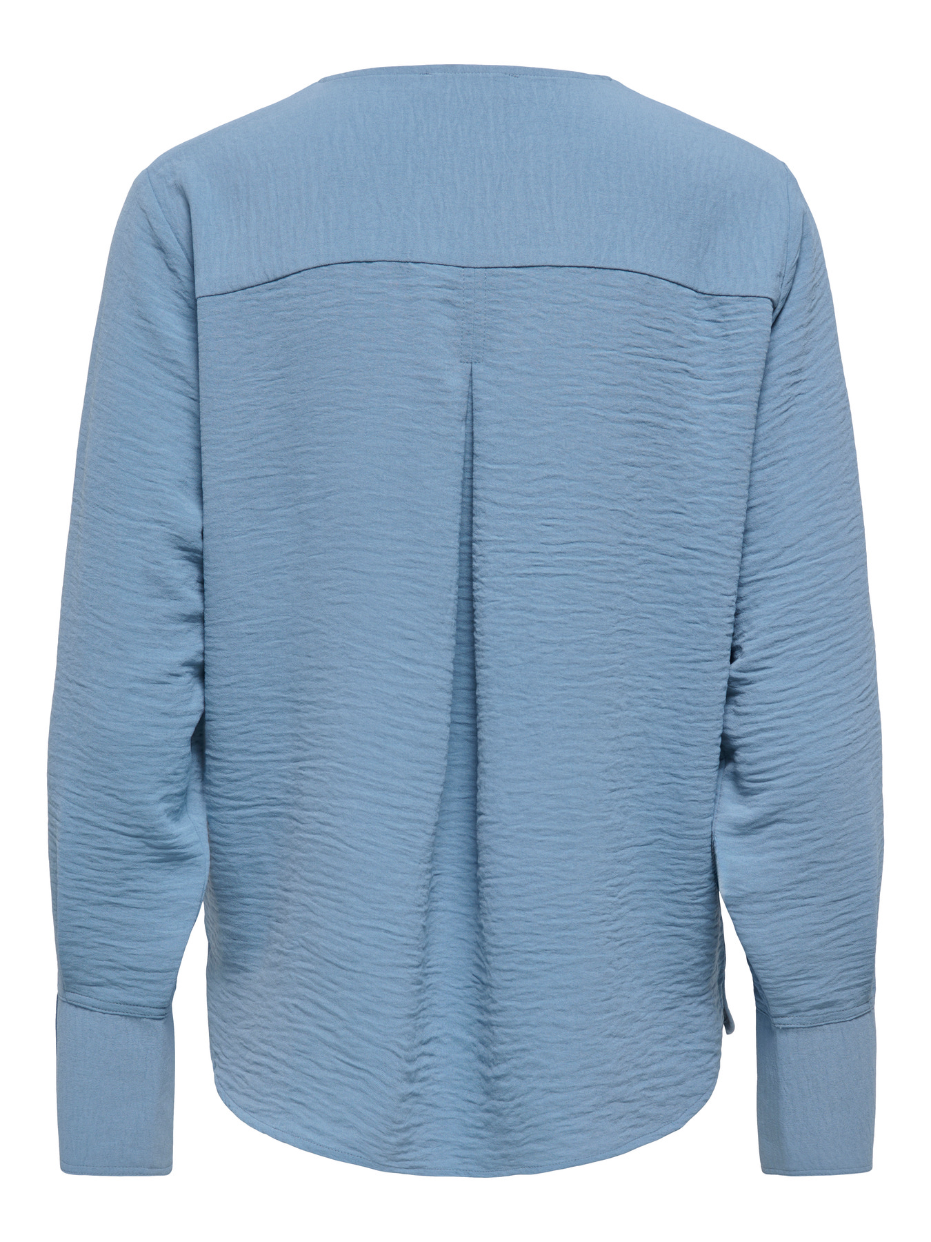 JDYLION L/S V-NECK TOP WVN Windward Blue - 2