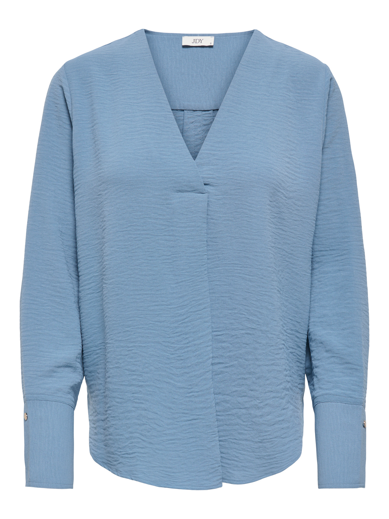JDYLION L/S V-NECK TOP WVN Windward Blue
