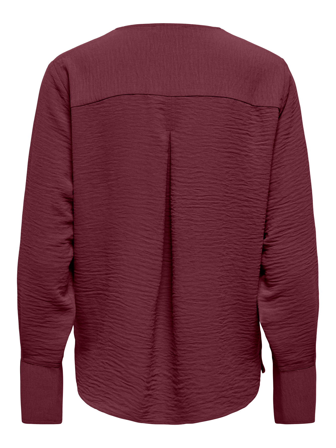 JDYLION L/S V-NECK TOP WVN Windsor Wine - 2